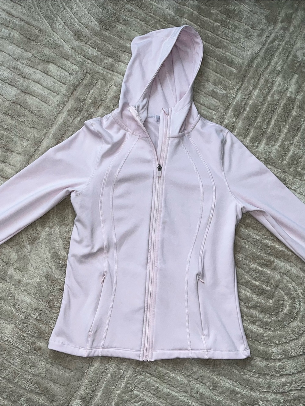 Danskin Light Pink Hooded Zip Jacket
